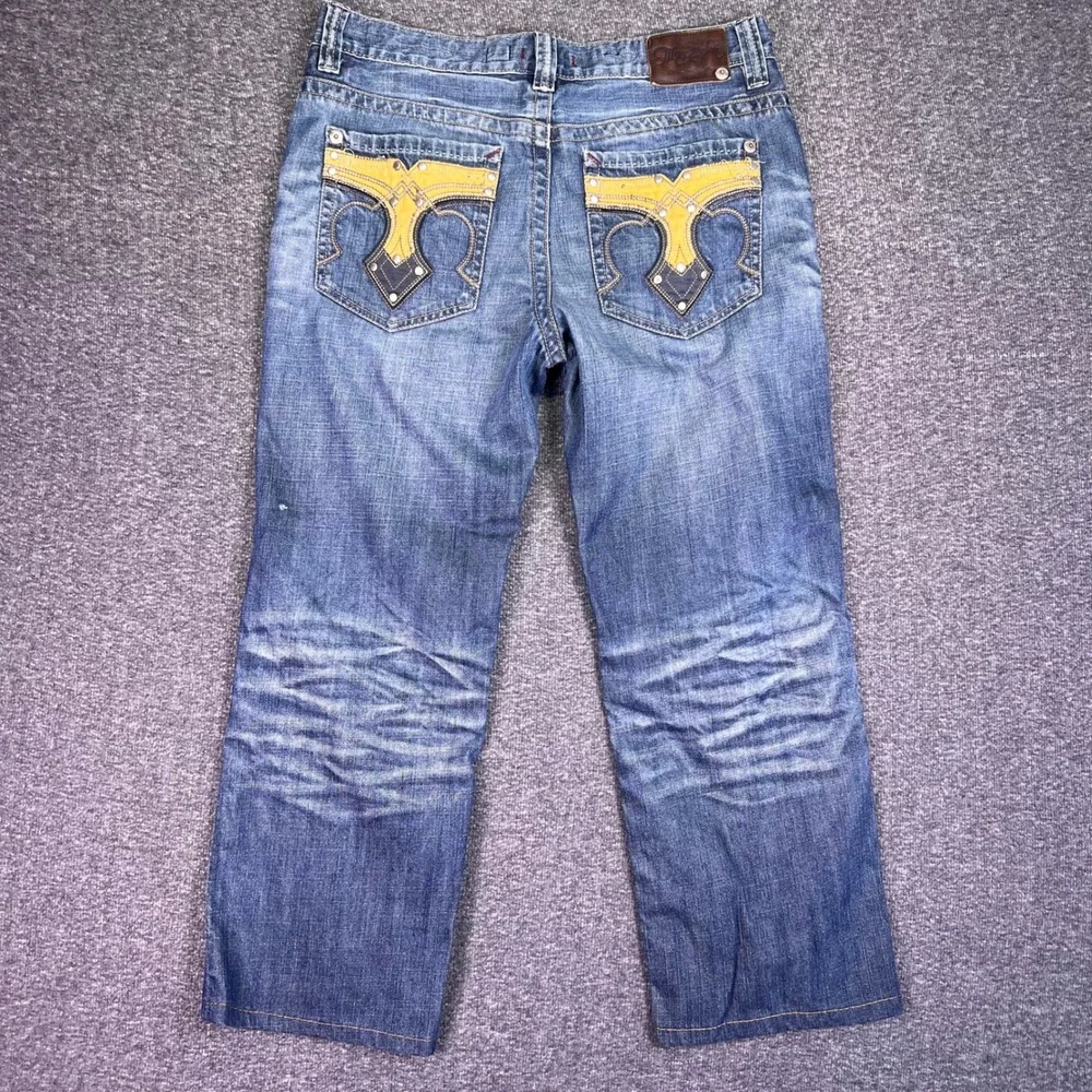 Marc Ecko Jeans Mens 33 Standard Y2K Streetwear Embroidered Hip Hop Baggy Grunge
